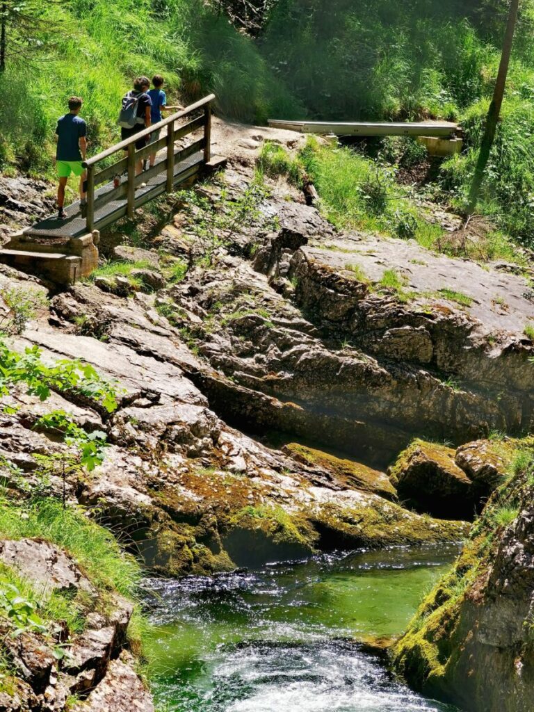 Weissbachschlucht Schneitzlreuth - heute ein beliebtes Wanderziel in den Chiemgauer Alpen